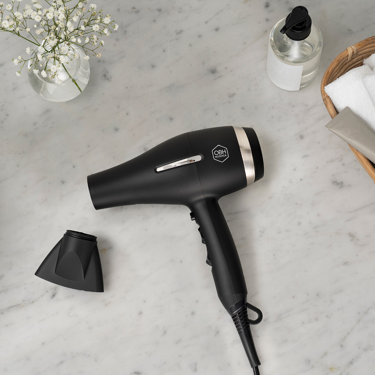 OBH Nordica Artist Heat Wave hårføner 5124 svart