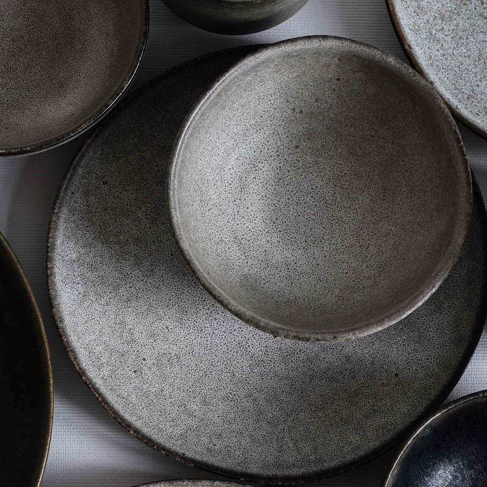 Tell Me More Bon tallerken 21,5 cm grå