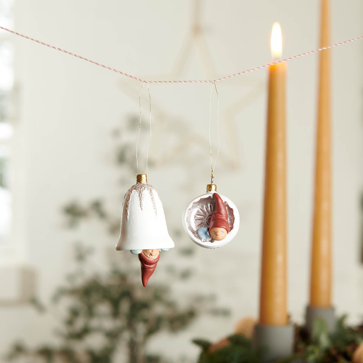 Klarborg Nisserikker 2024 julpynt tomtar 8 cm 2 delar