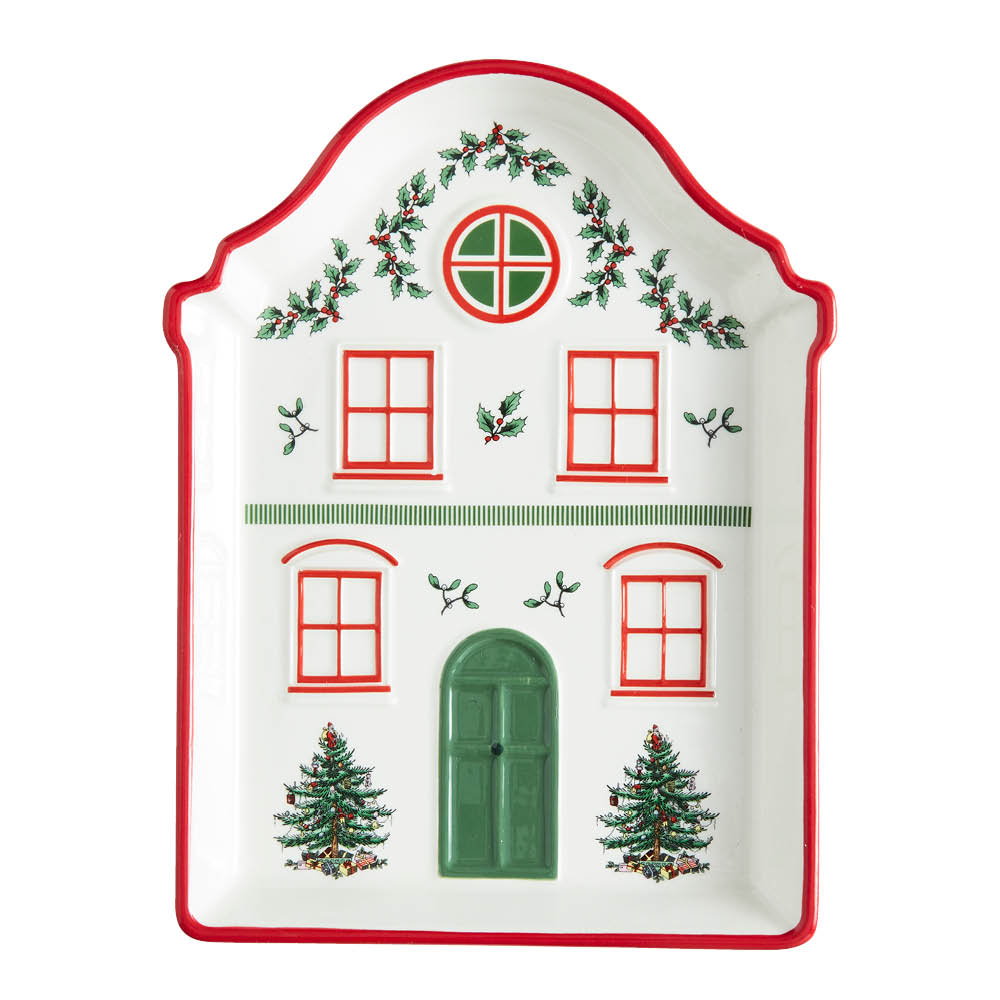 Spode - Christmas Village Tarjoiluastia 18 cm Punainen
