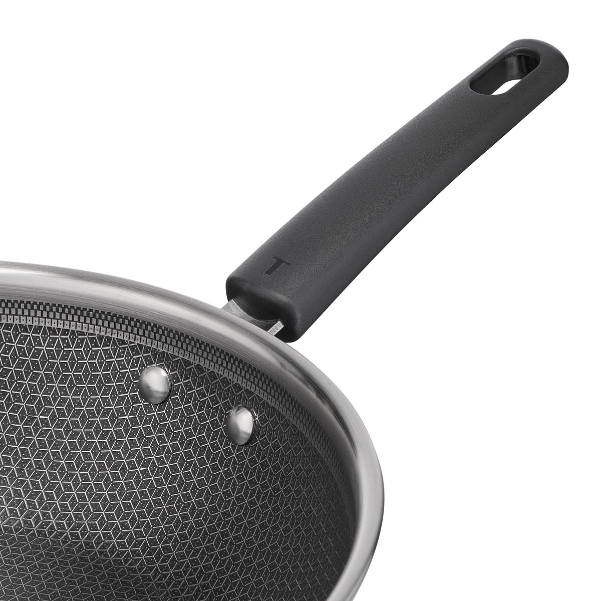 Tefal Emotion Plus Power SS Mesh wokpannu kannella 28 cm hunajakenno