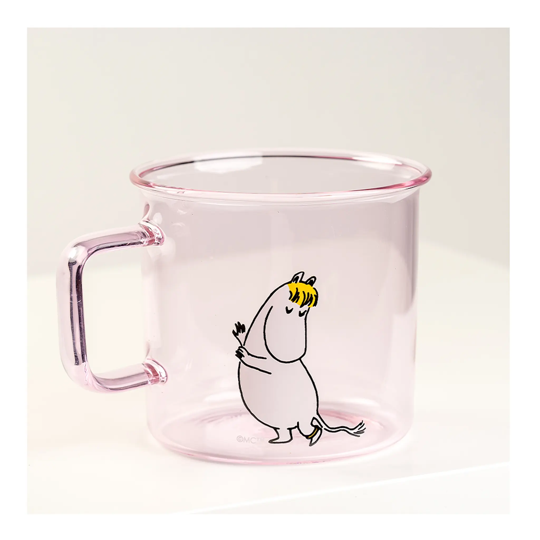 Muurla Mumin Glasmugg Snorkfröken 35 cl Rosa