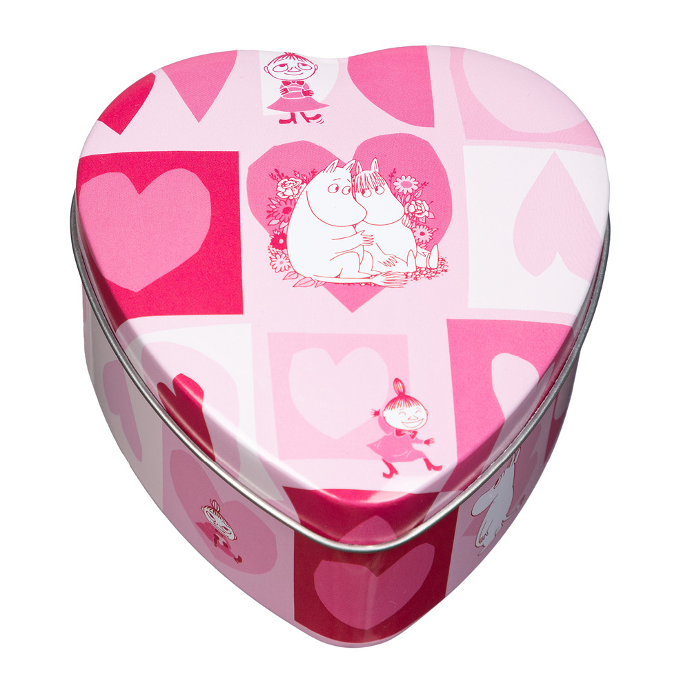 Martinex Muumi Peltipurkki Rakkaus 9,5x10 cm Vaaleanpunainen