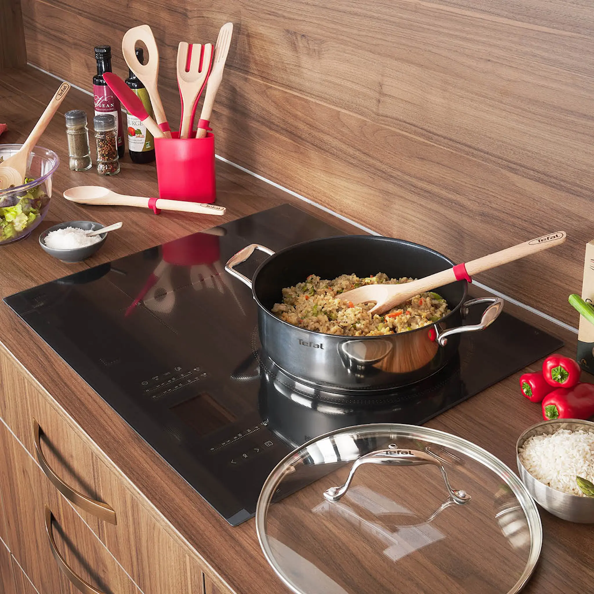 Tefal Ingenio Wood risottoslev 32 cm