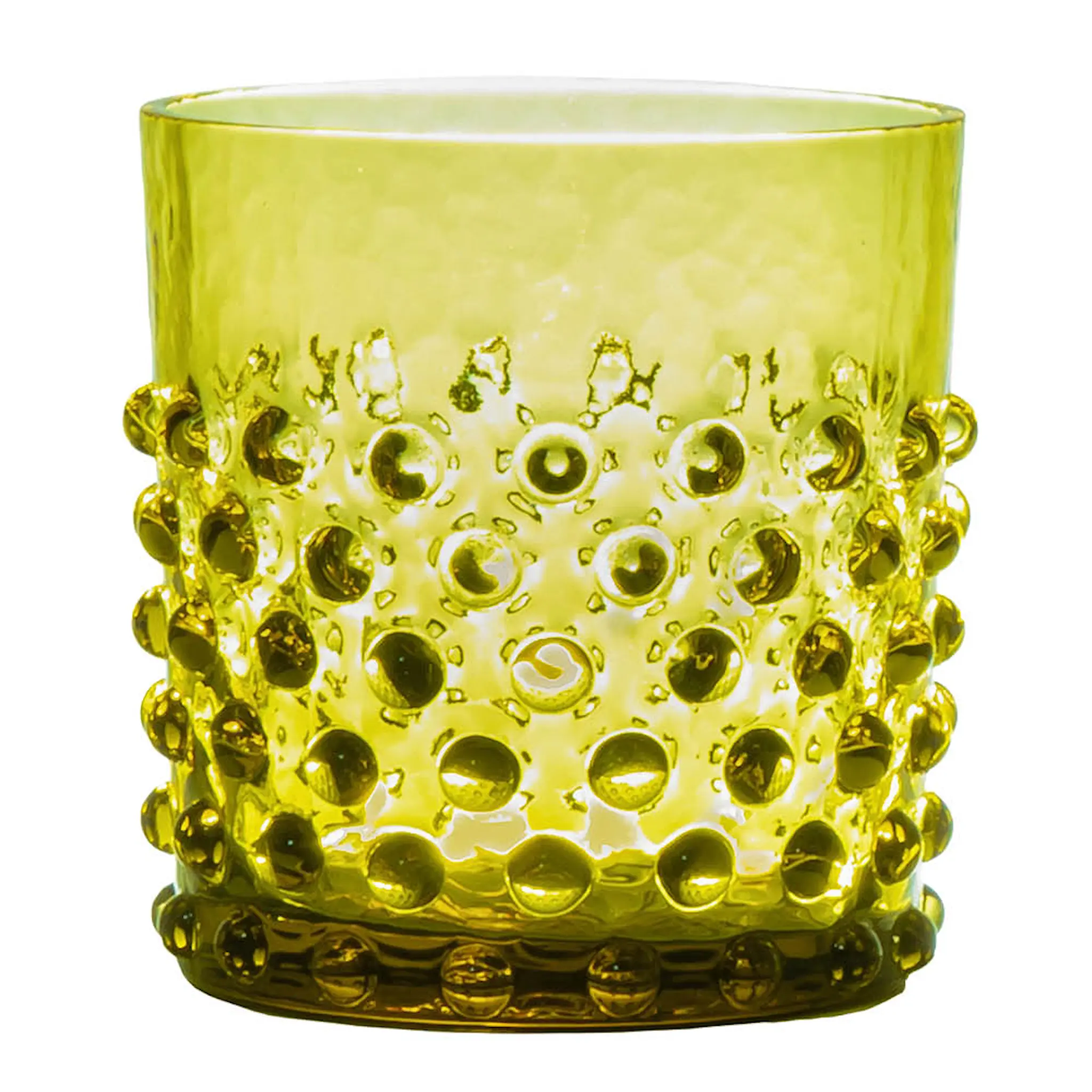 Klimchi Hobnail vattenglas 15 cl bonsaigrön