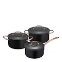 Black Copper grytset 3 delar 1,5/3/4,9 L keramisk svart/koppar