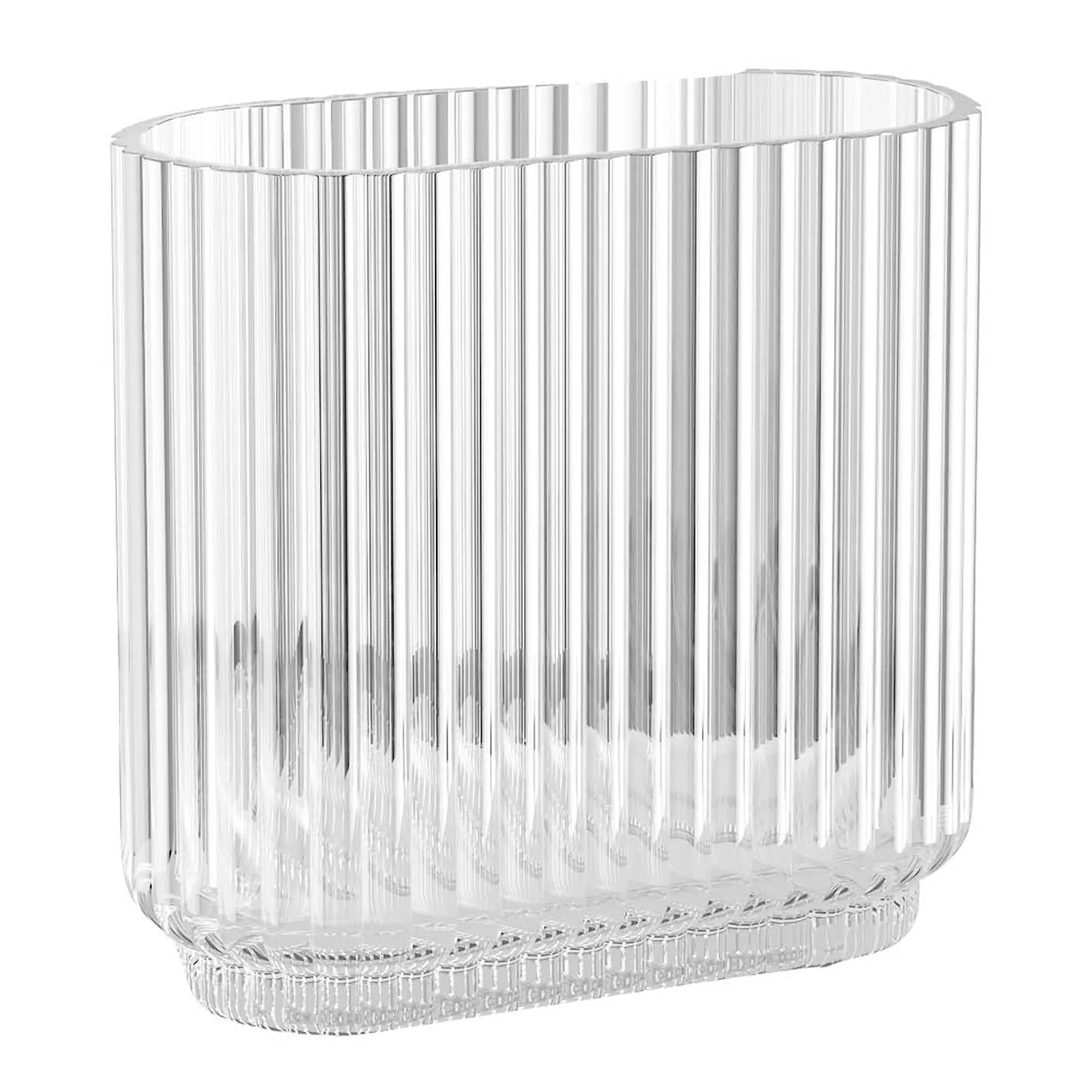Georg Jensen Bernadotte vas oval 16 cm glas