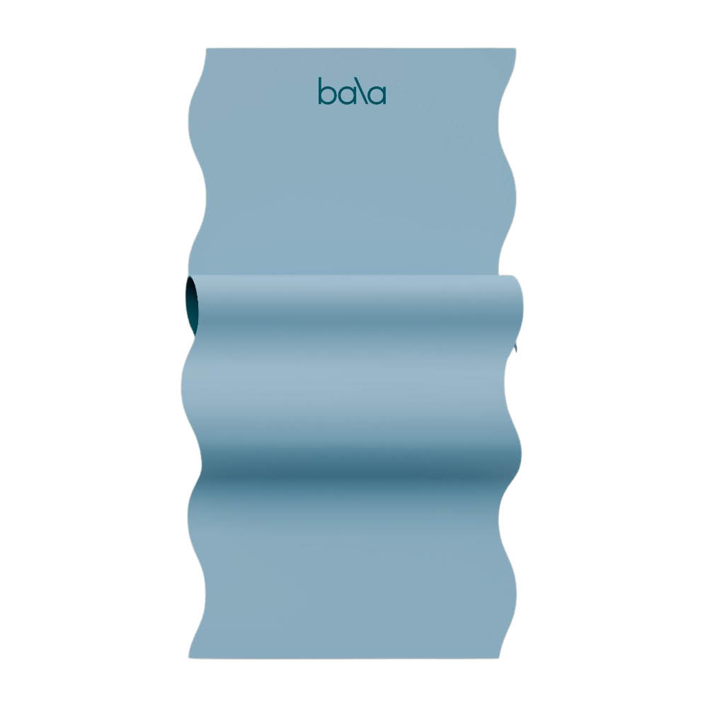 Bala Wavy Mat treningsmatte 5 mm 183 cm lyseblå