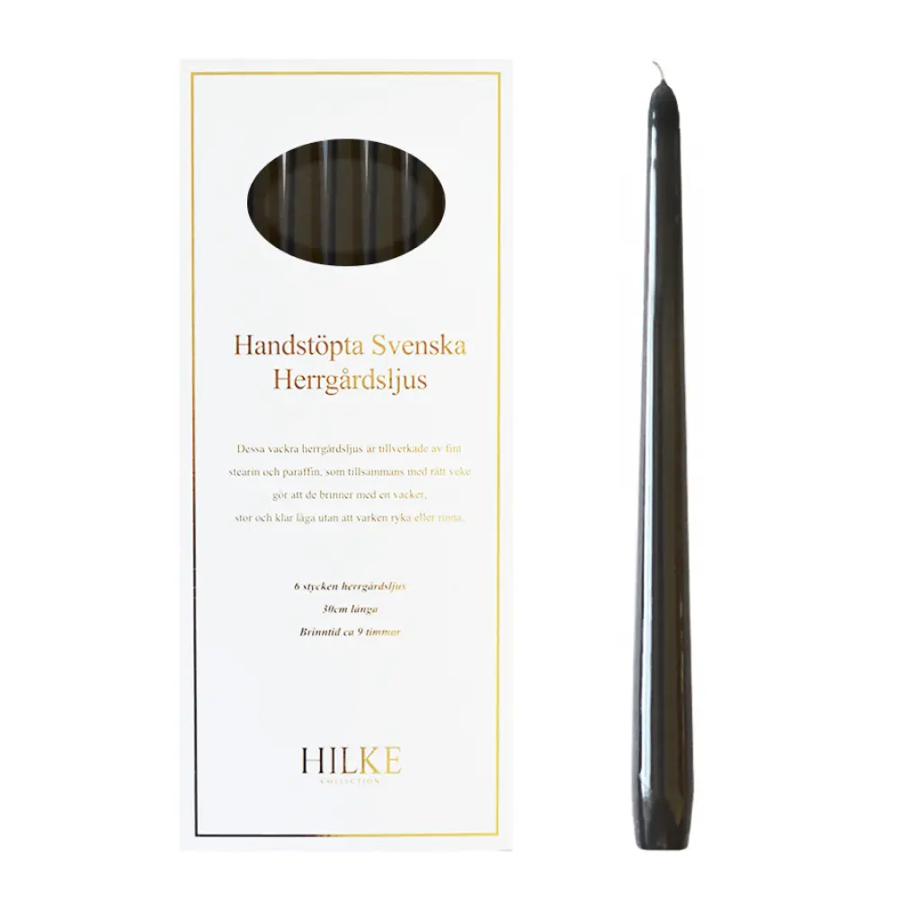 Hilke Antiikkikynttilä 30 cm 6 kpl Valkoinen