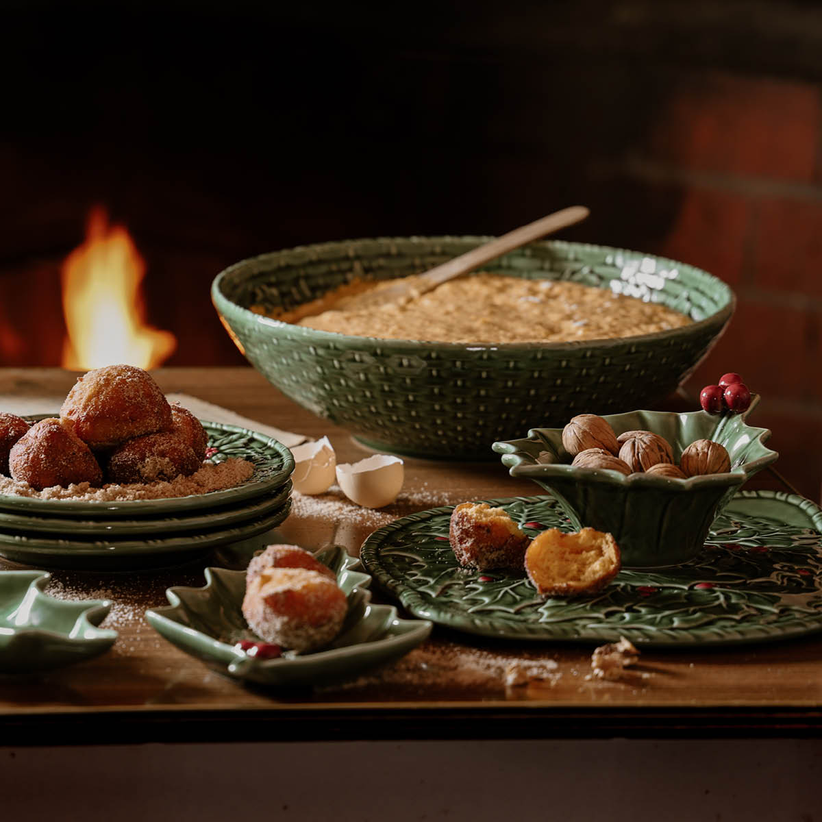 Bordallo Pinheiro Holly Kulho 21,5x15,5 cm Vihreä