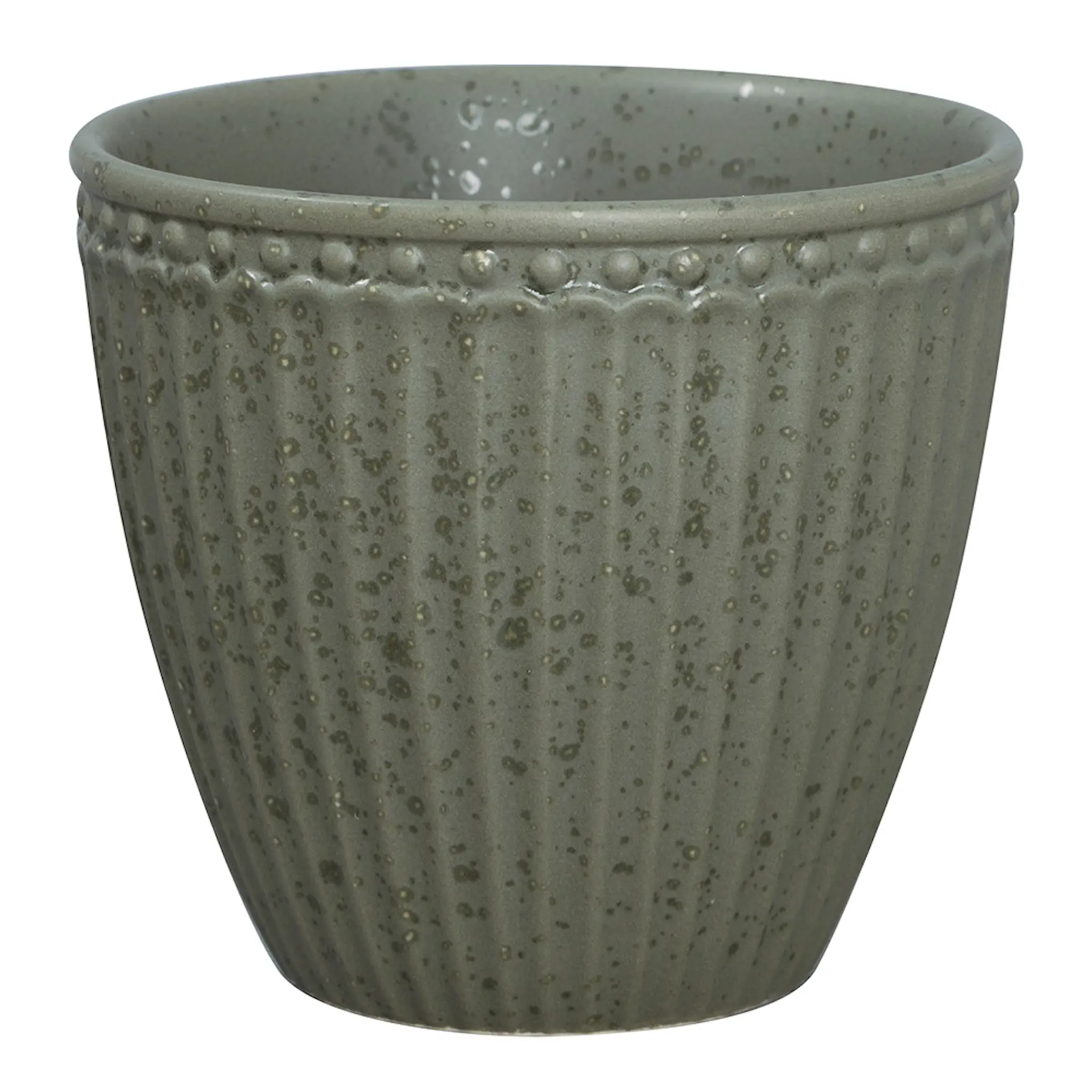 GreenGate Everyday Alice lattekopp 35 cl olive green