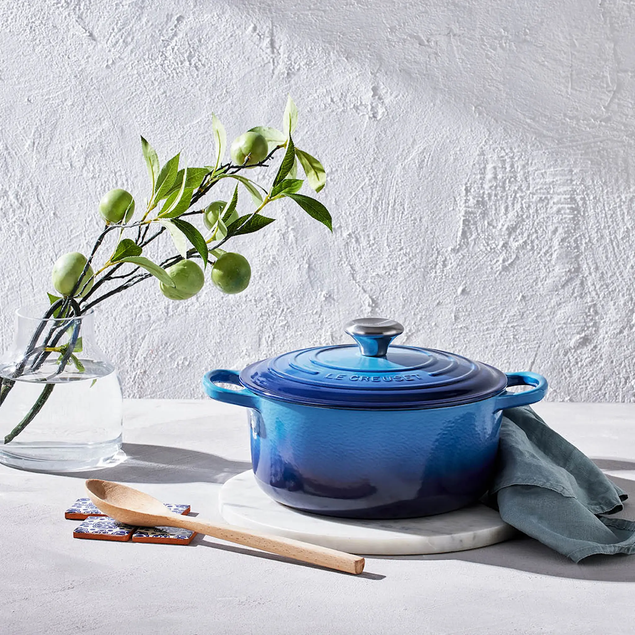 Le Creuset Signature Valurautapata 4,2 L 24cm Azure