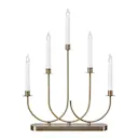 Soro adventsljusstake 5 ljus 47,5 cm antik mässing