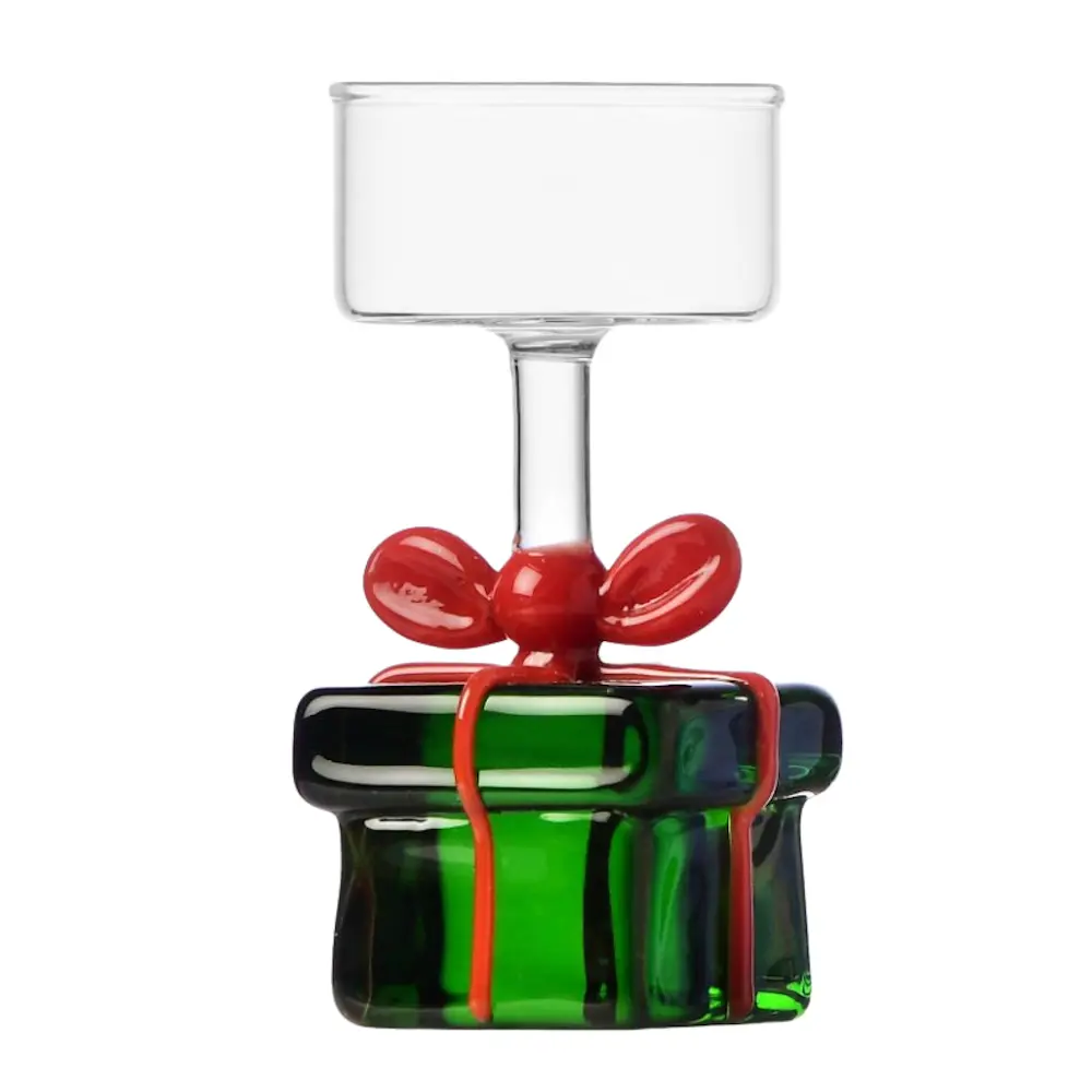 Christmas Tales telyslykt 9 cm julegave grønn