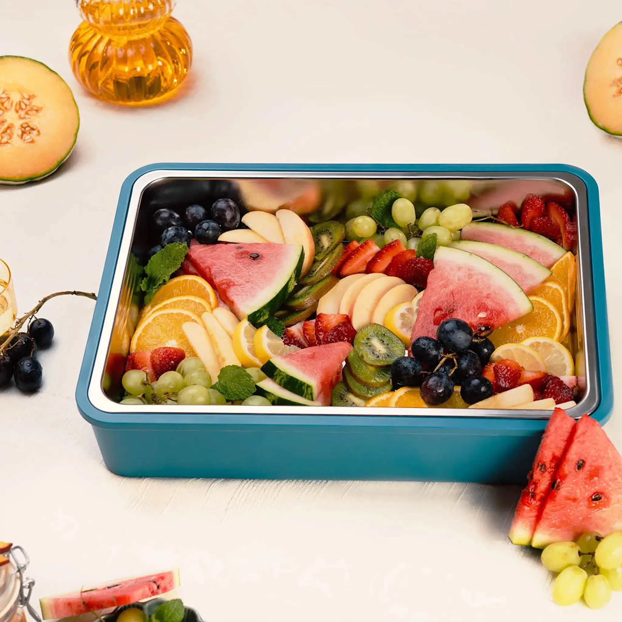 Platterbox Matboks isolert med kjøling 5,5L Teal