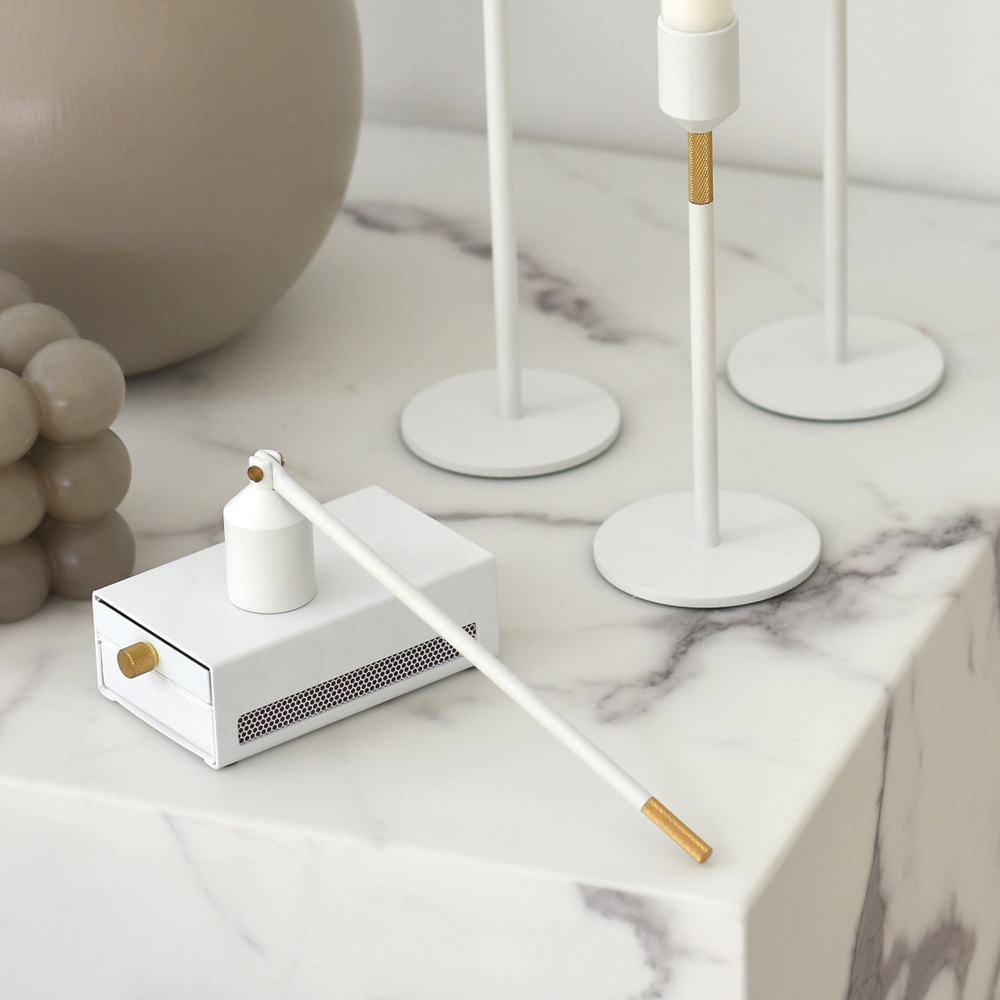 SOLSTICKAN Three Stars Ljuskvävare Vit