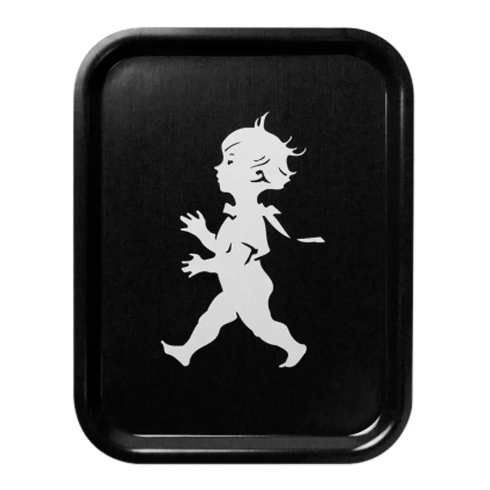 Brett 36x28 cm svart/hvit