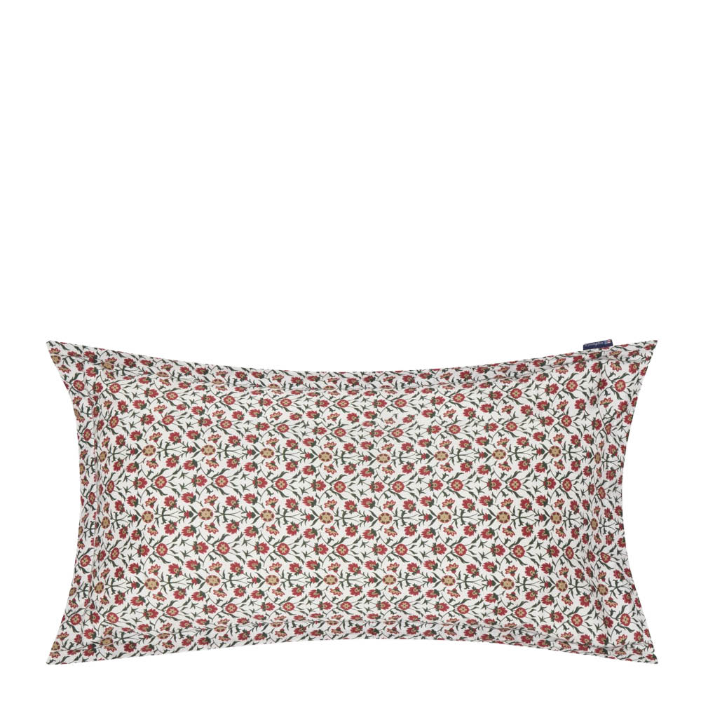 Lexington Örngott satin 50x90 cm blommig vit/röd/grön/beige
