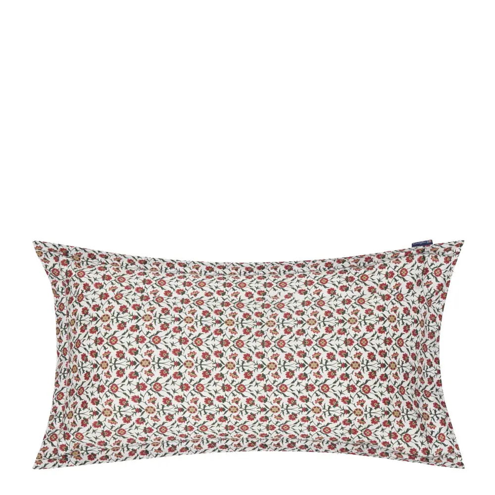 Tyynyliina satiini 50x90 cm kukallinen valkoinen/punainen/vihreä/beige