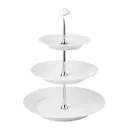 White Fluted Fat 3 våningar