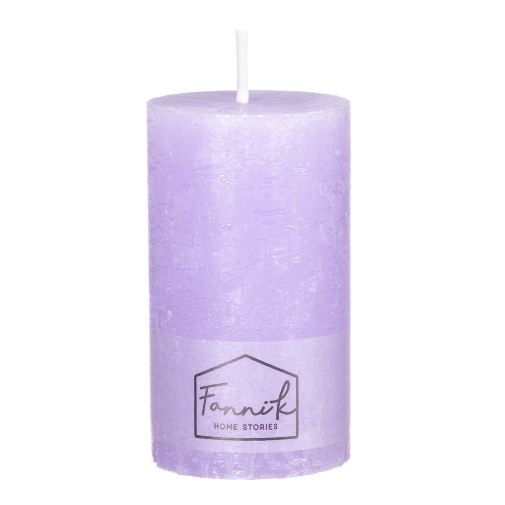 Fanni K Rustik blokklys 12 cm lavendel