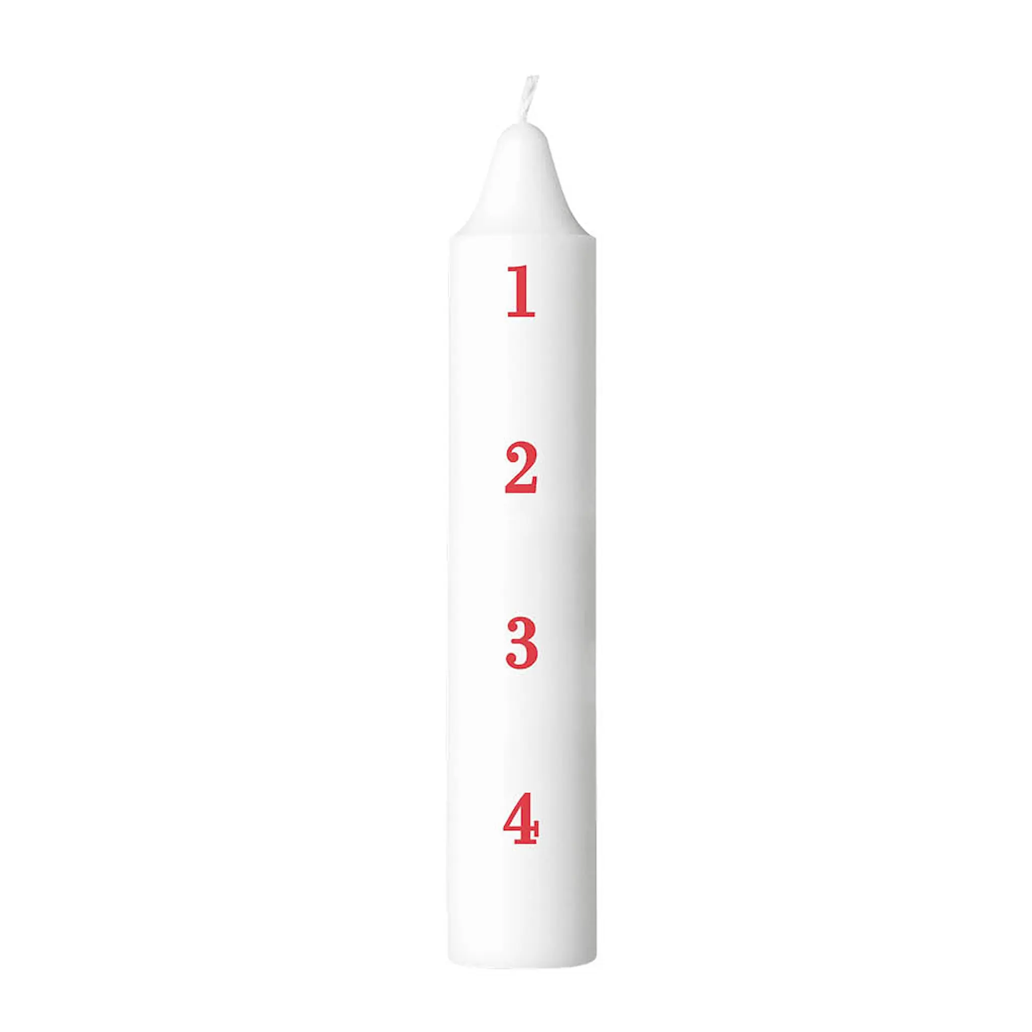 Liljeholmens Gille kalenderljus 1-4 27 cm röd