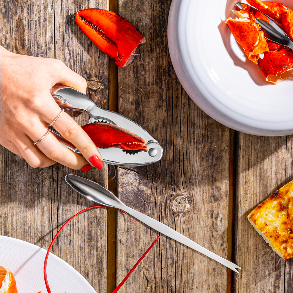 Stiernholm Tide skalldyrsett 7 deler krom