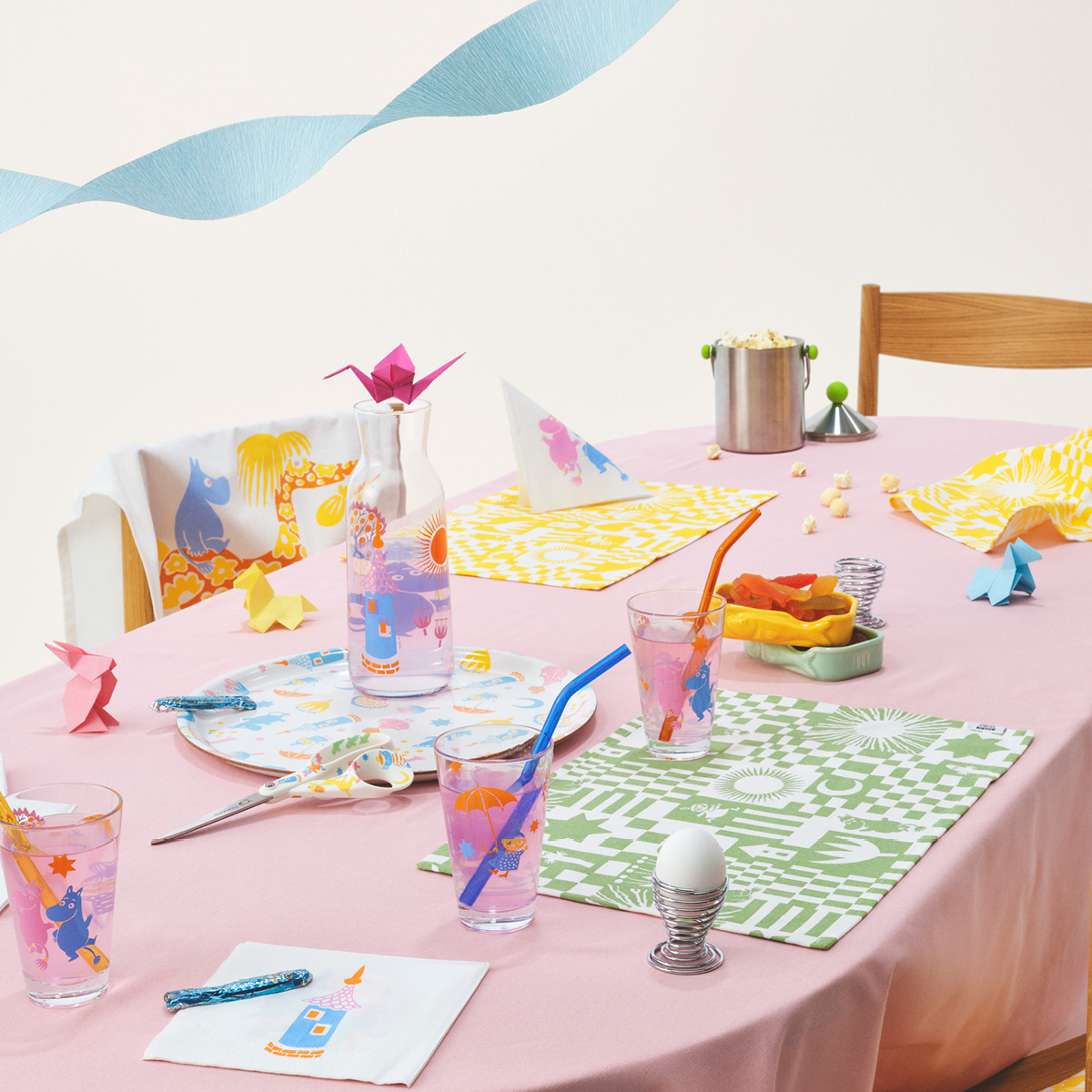 Moomin Arabia Mumin Fest kökshandduk 50x70 cm grön