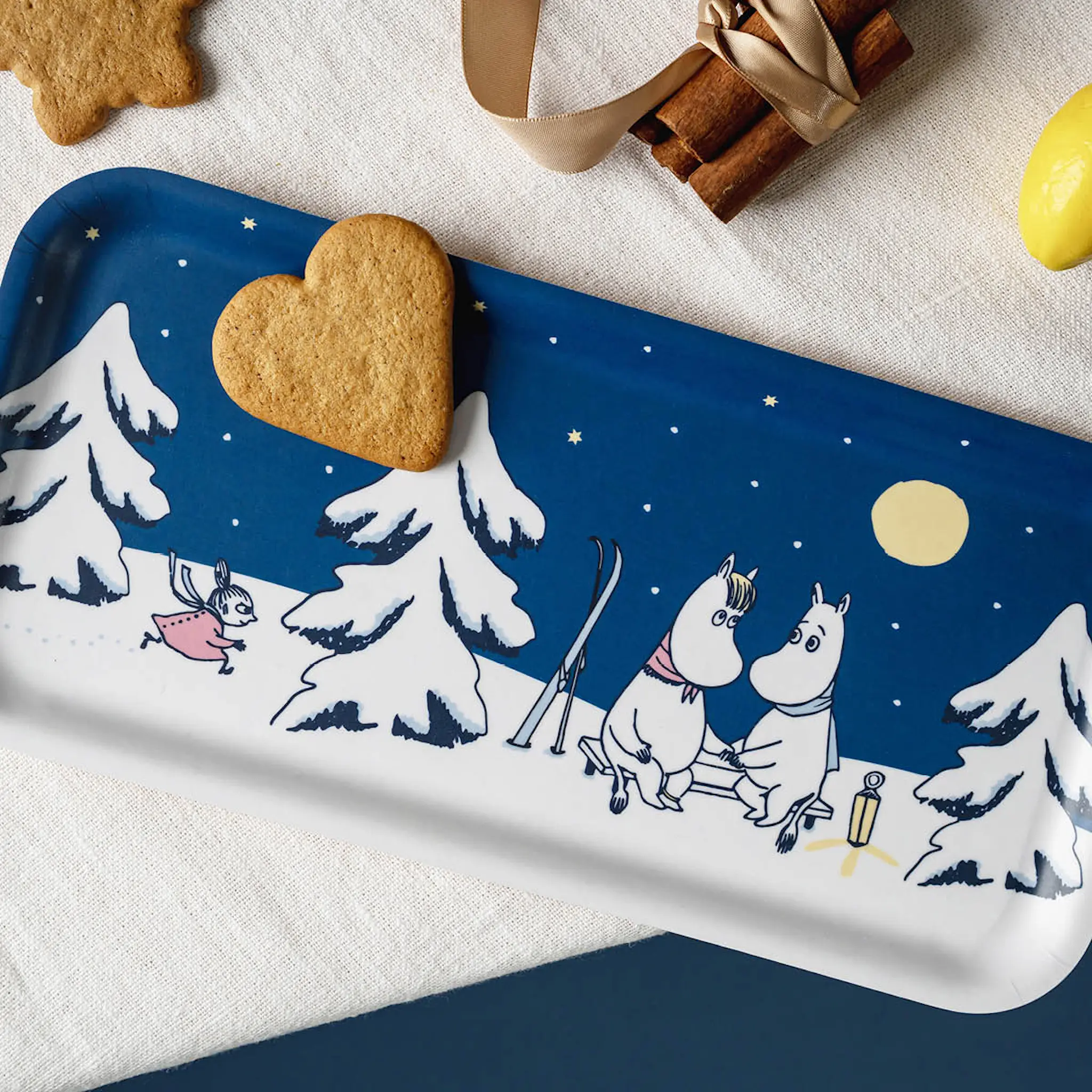 Muurla Muumi Tarjotin Tähtiyö 27x13 cm Sininen