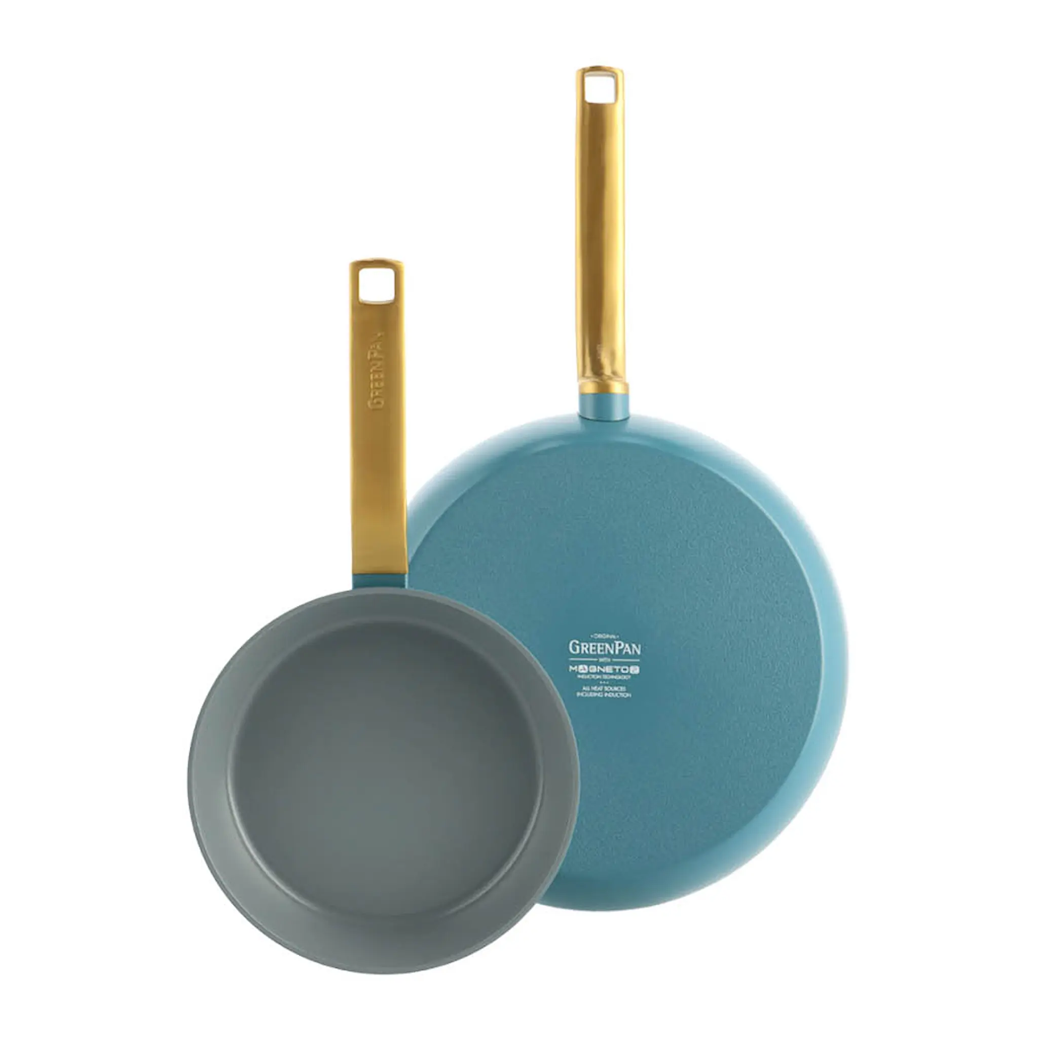 GreenPan Evolution paistinpannusetti 20+28 cm sininen