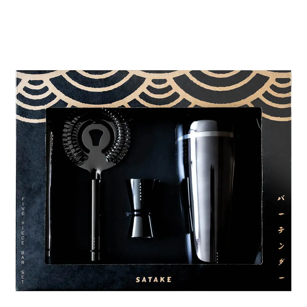 Satake Baarisetti 5 osaa Gun Metal Black