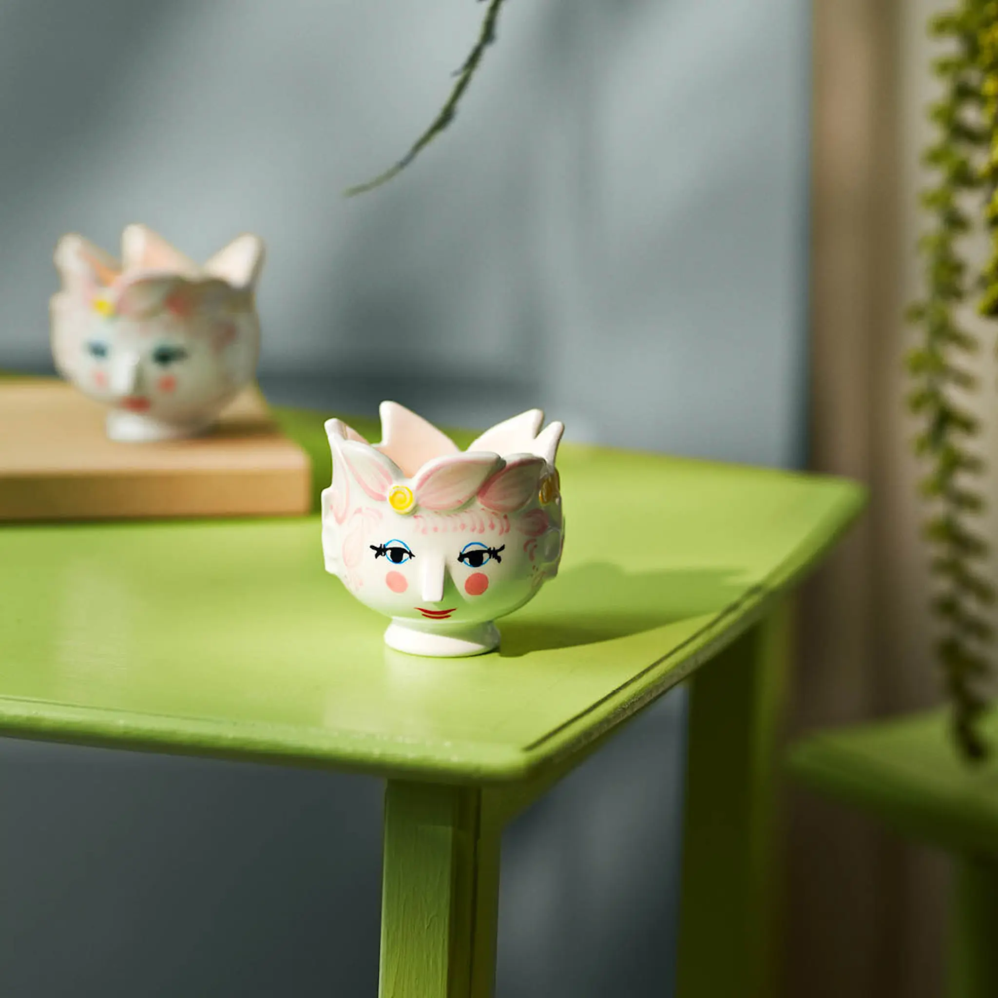 Bjørn Wiinblad Titania ljuslykta värmeljus 6,5 cm rosa