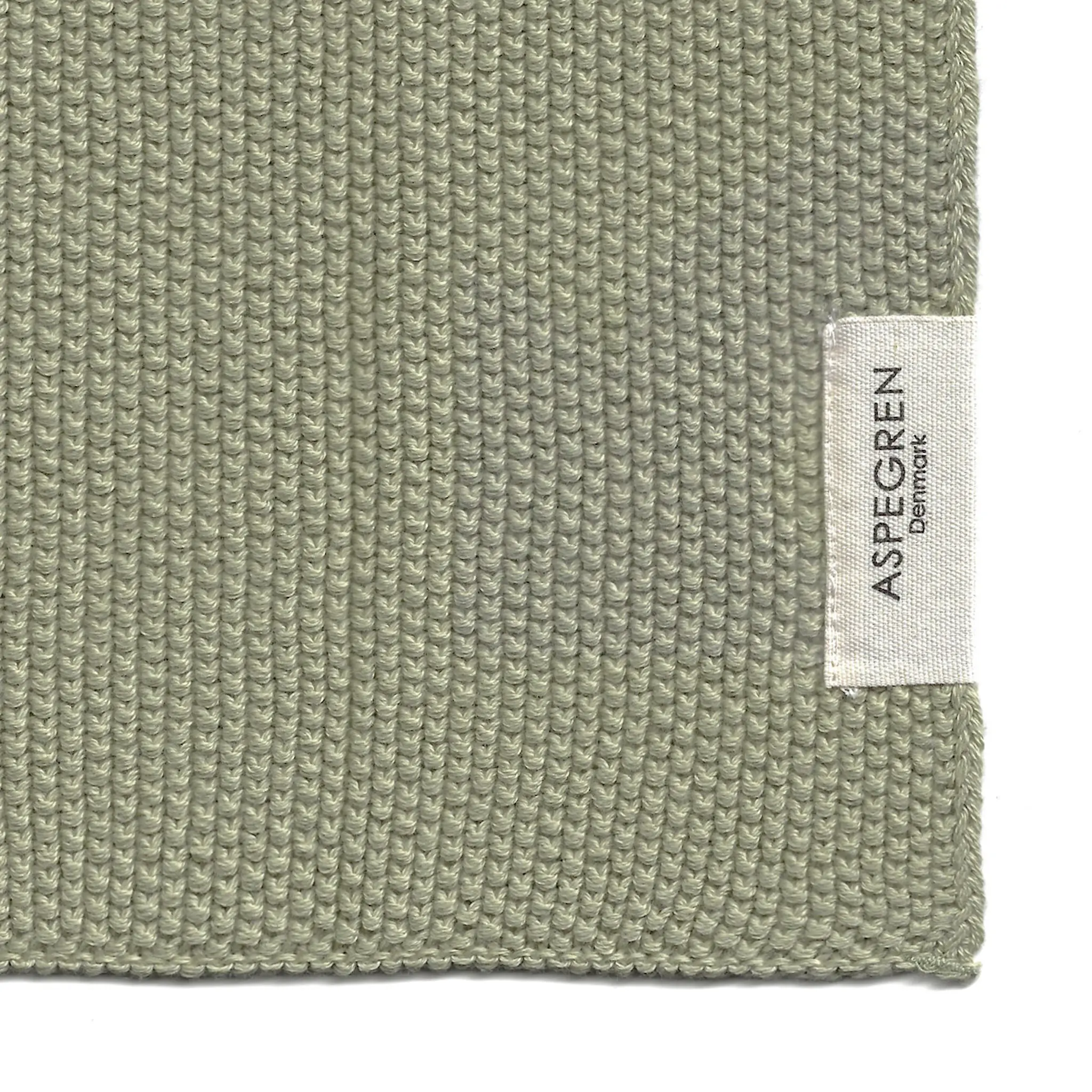 Aspegren Solid disktrasa stickad 26x26 cm 2-pack pampas