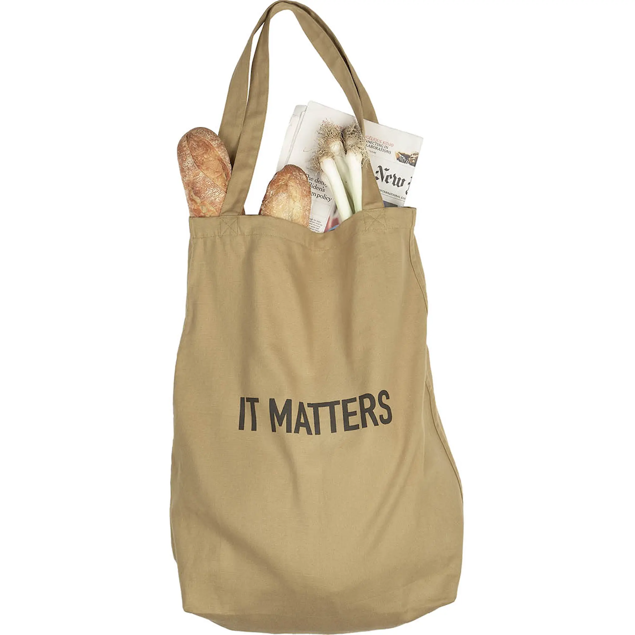 The Organic Company Återanvändbar shoppingkasse 50x35 cm khaki