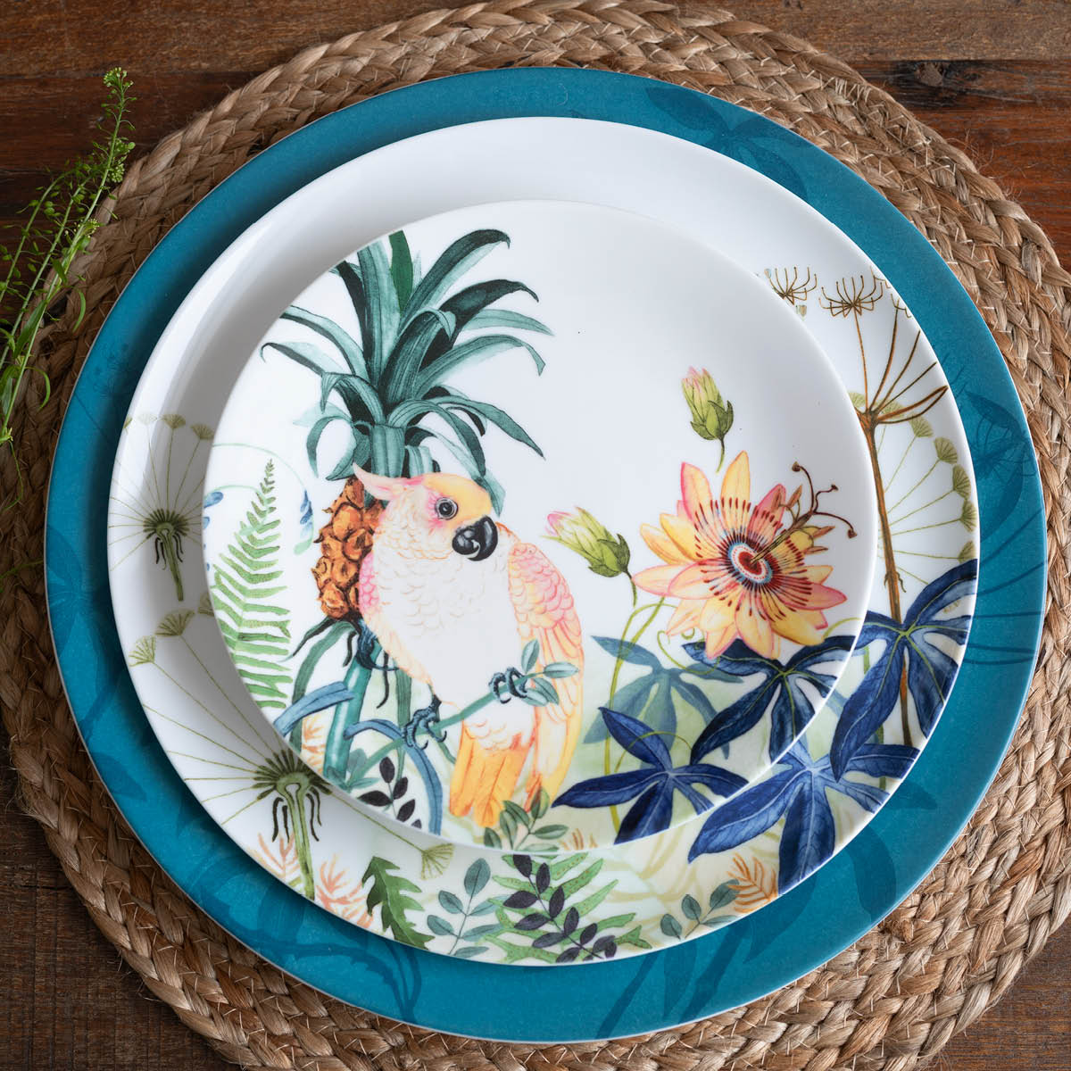 Magnor Florytale frukosttallrik 21 cm cockatoo