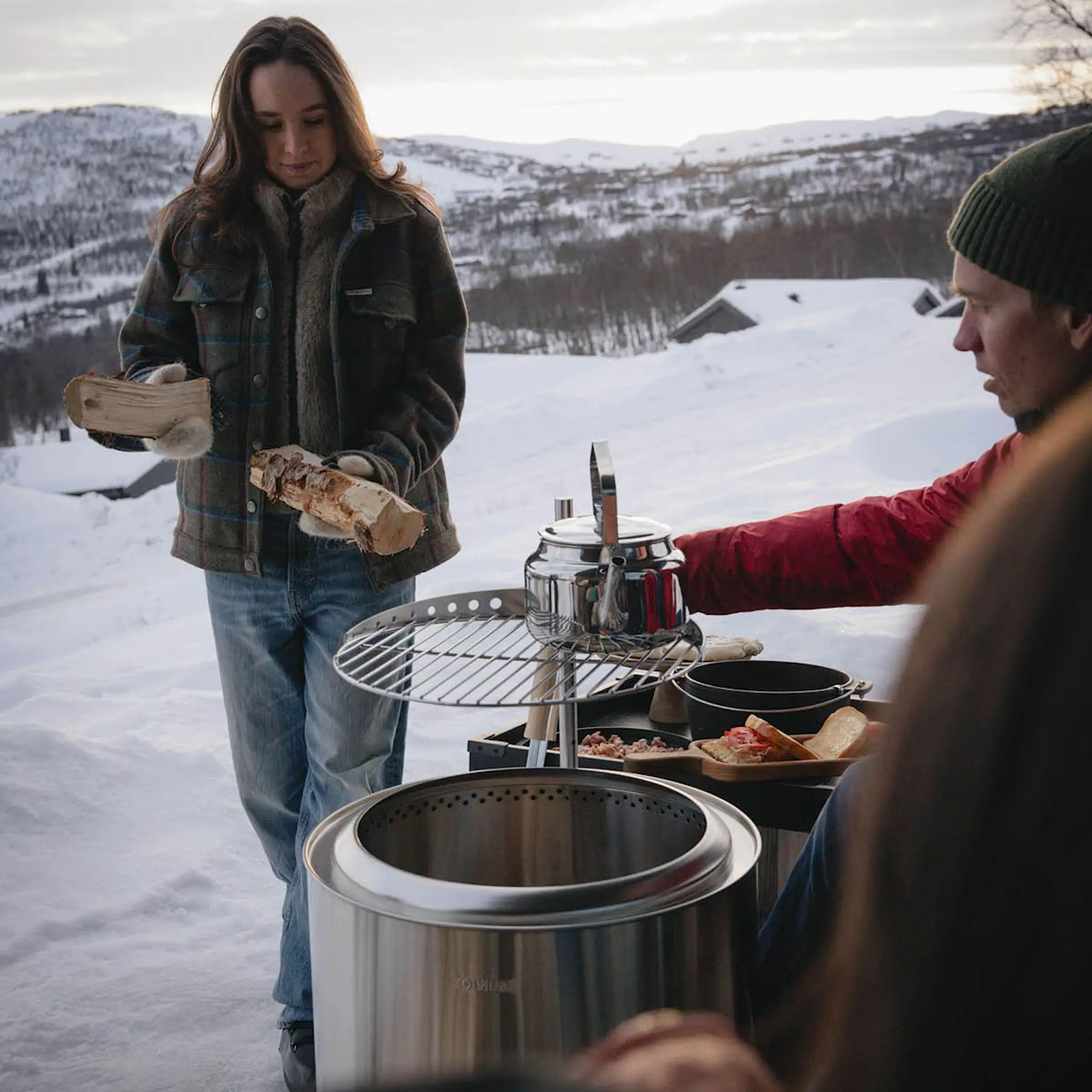 Espegard Eld 50 Tulisija grillitelineellä