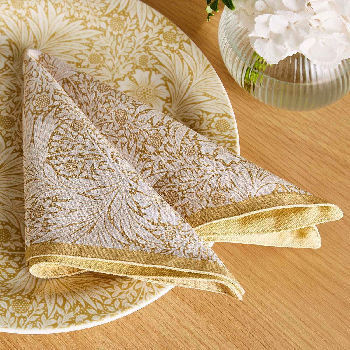 Spode Morris & Co servett 40x40 cm 2-pack marigold & standen