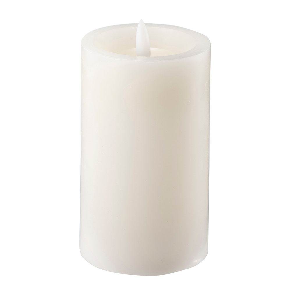 Edelweiss - LED Pöytäkynttilä 7,5x12,5 cm Ivory