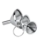 Trattset 3-pack rostfritt stål