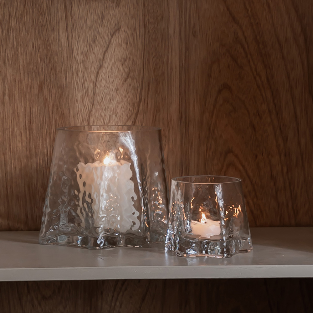 Cooee Gry Ljushållare 17x14 cm Klar