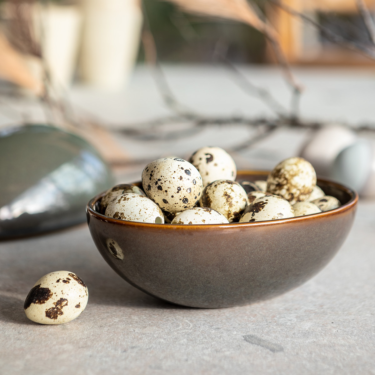 Cult Design Zen eggeskål 16x11 cm petrol/brun