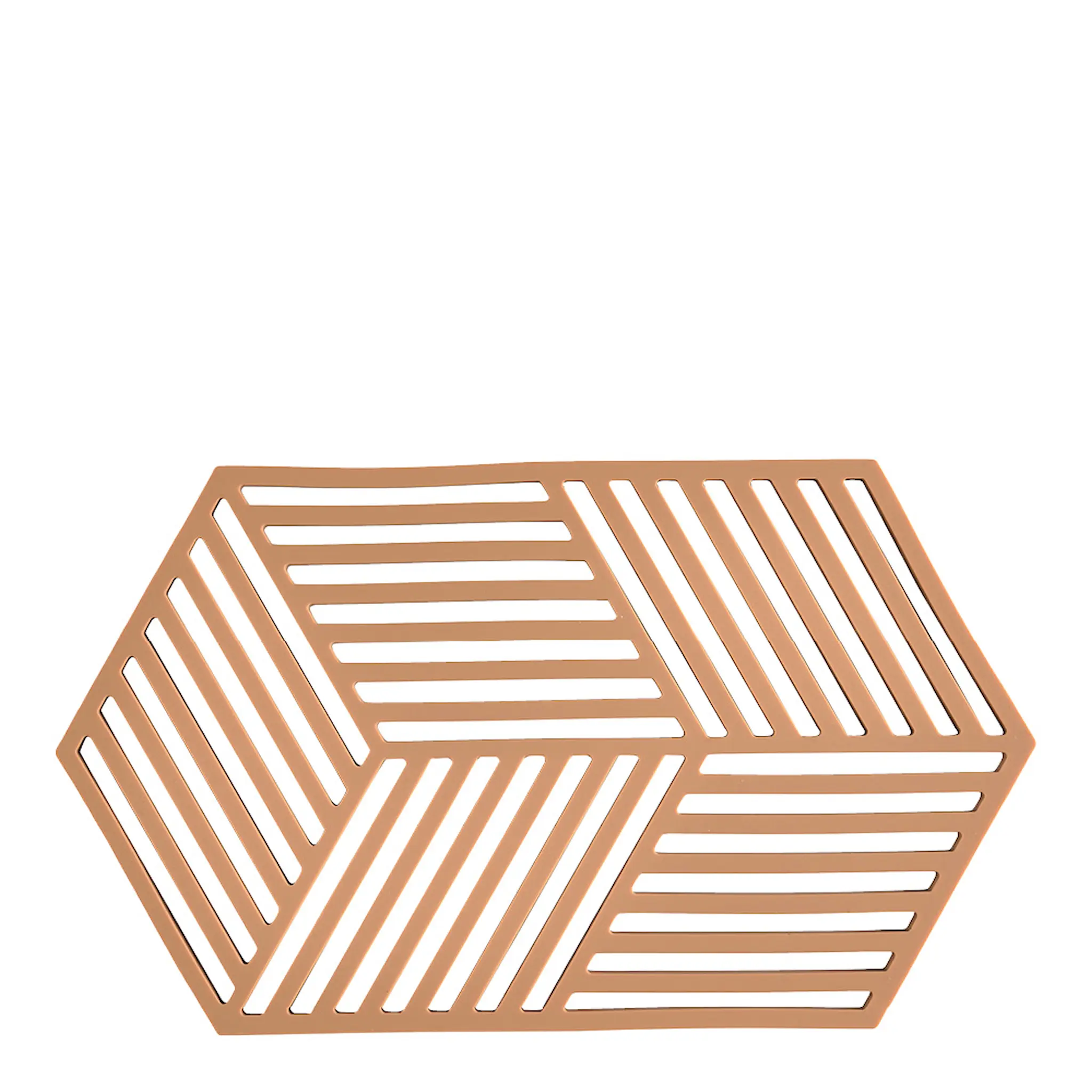 Zone Hexagon Grytunderlägg 24 cm Light Terracotta