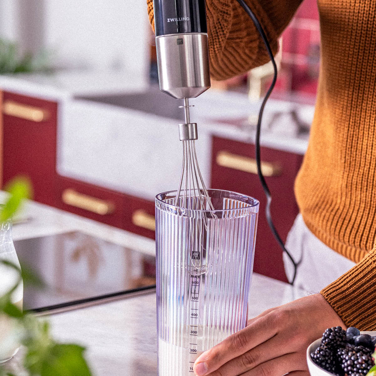 Zwilling Enfinigy ballongvisp till stavmixer 24 cm rostfritt stål