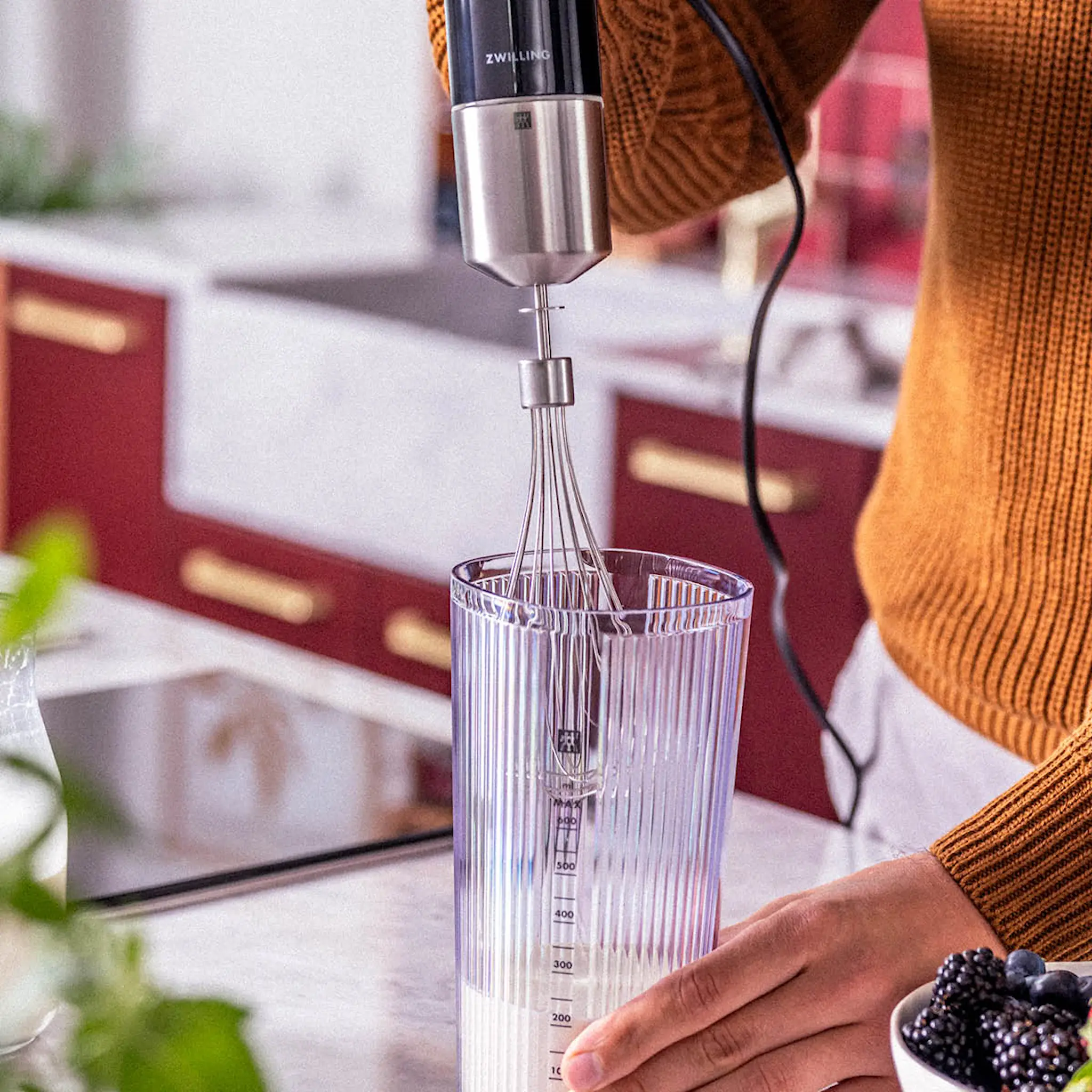 Zwilling Enfinigy ballongvisp till stavmixer 24 cm rostfritt stål