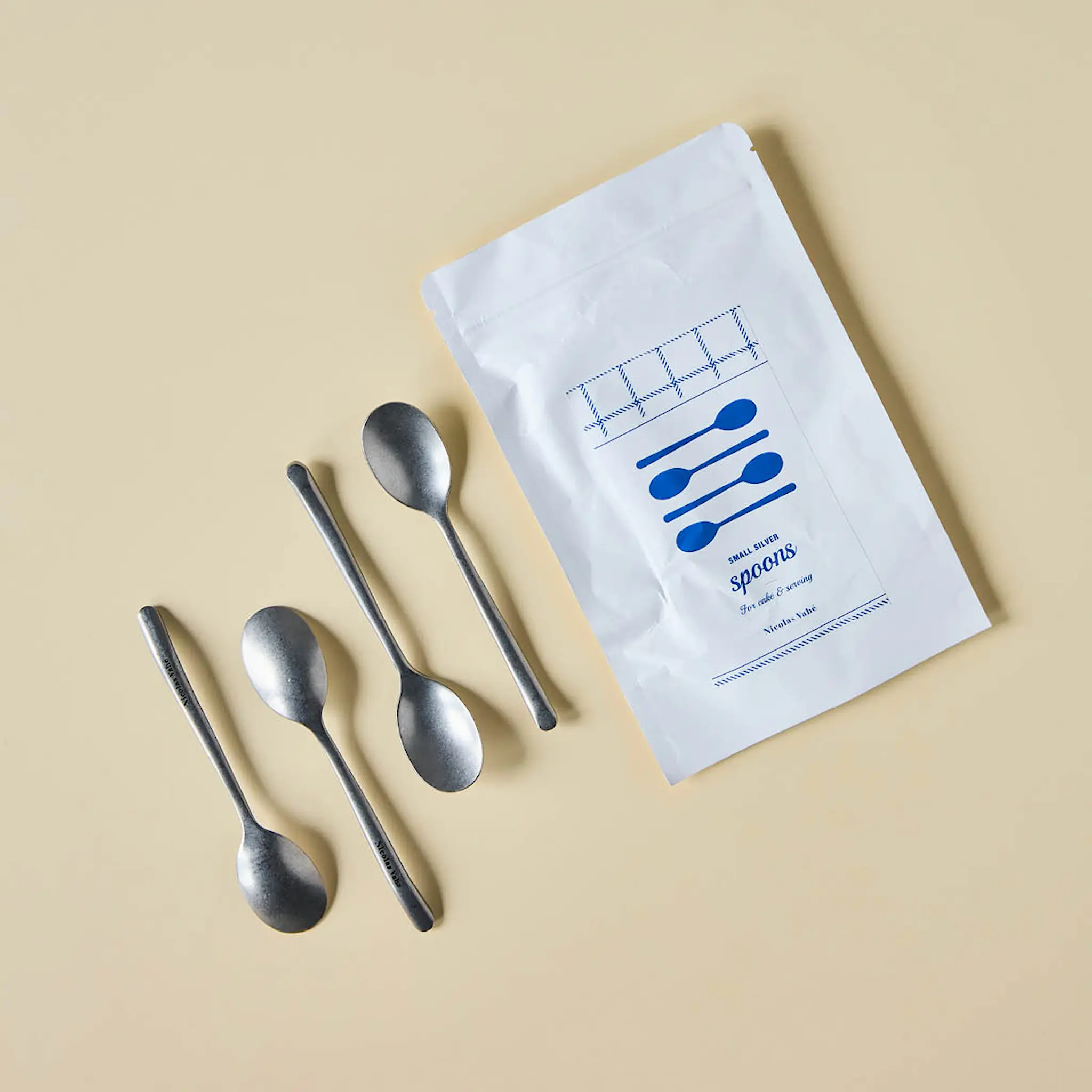 Nicolas Vahé Tesked 14 cm 4-pack antik silverfinish