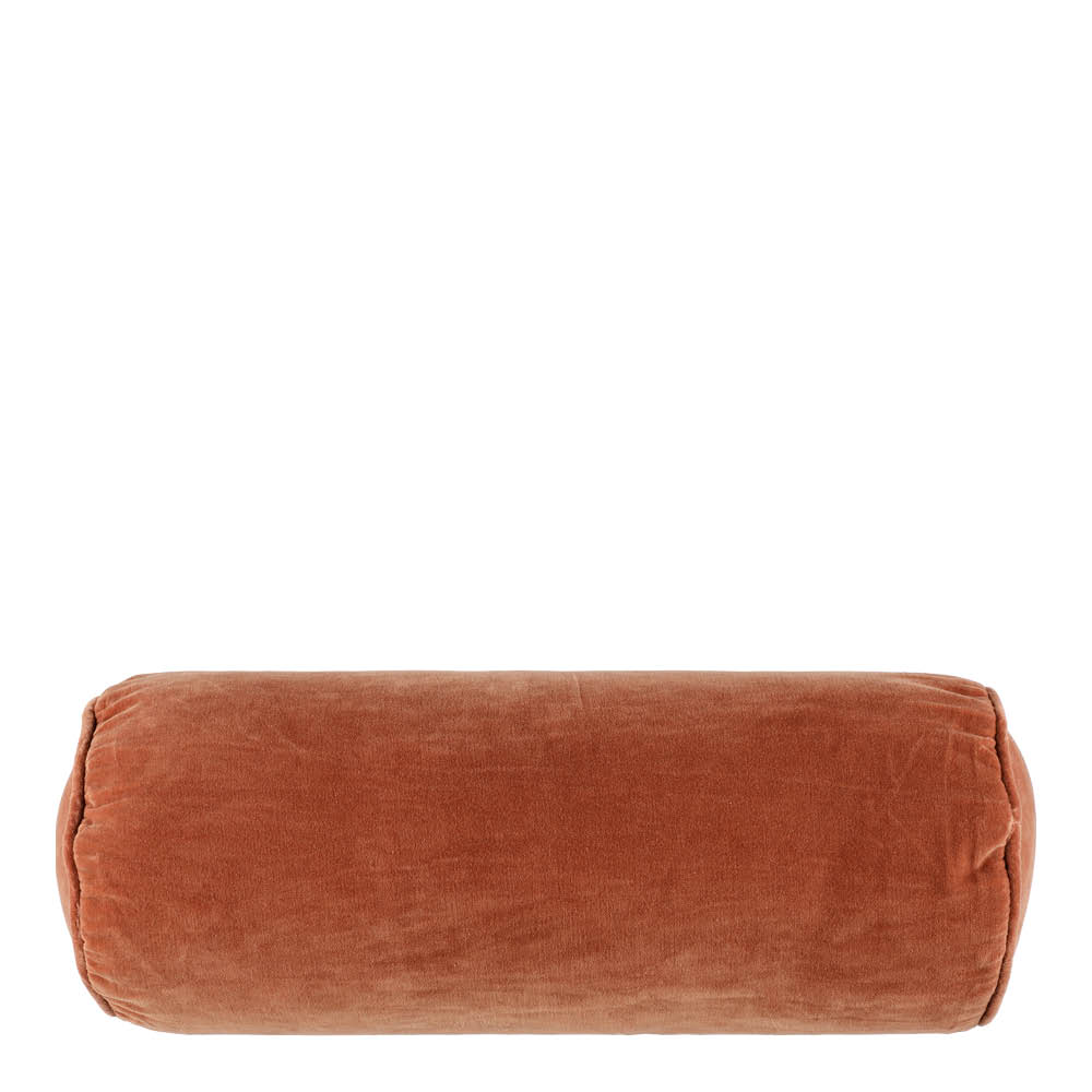 Fanni K Bolster kudde sammet 55x20 cm nötbrun