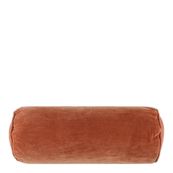 Bolster kudde sammet 55x20 cm nötbrun