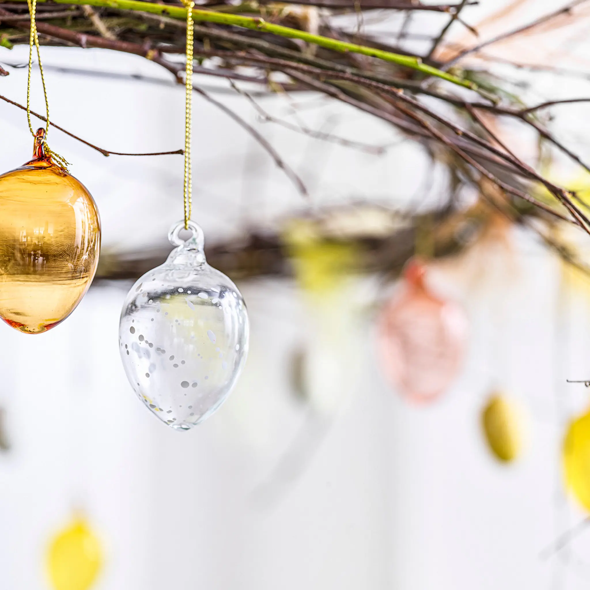 Cult Design Pääsiäismuna 6 cm 6 kpl Kirkas/Valkoinen