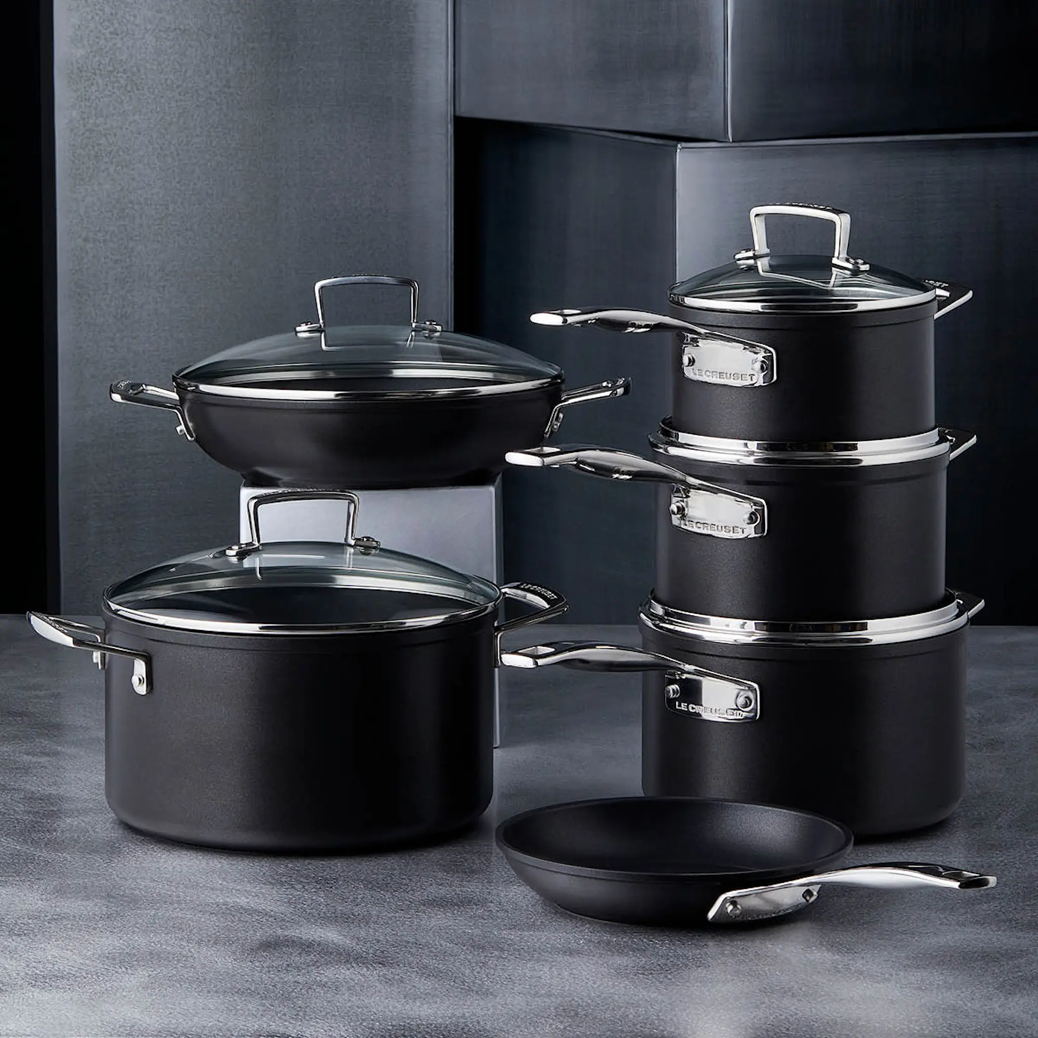 Le Creuset Toughened Non-Stick gryta med glaslock 6 L 24 cm