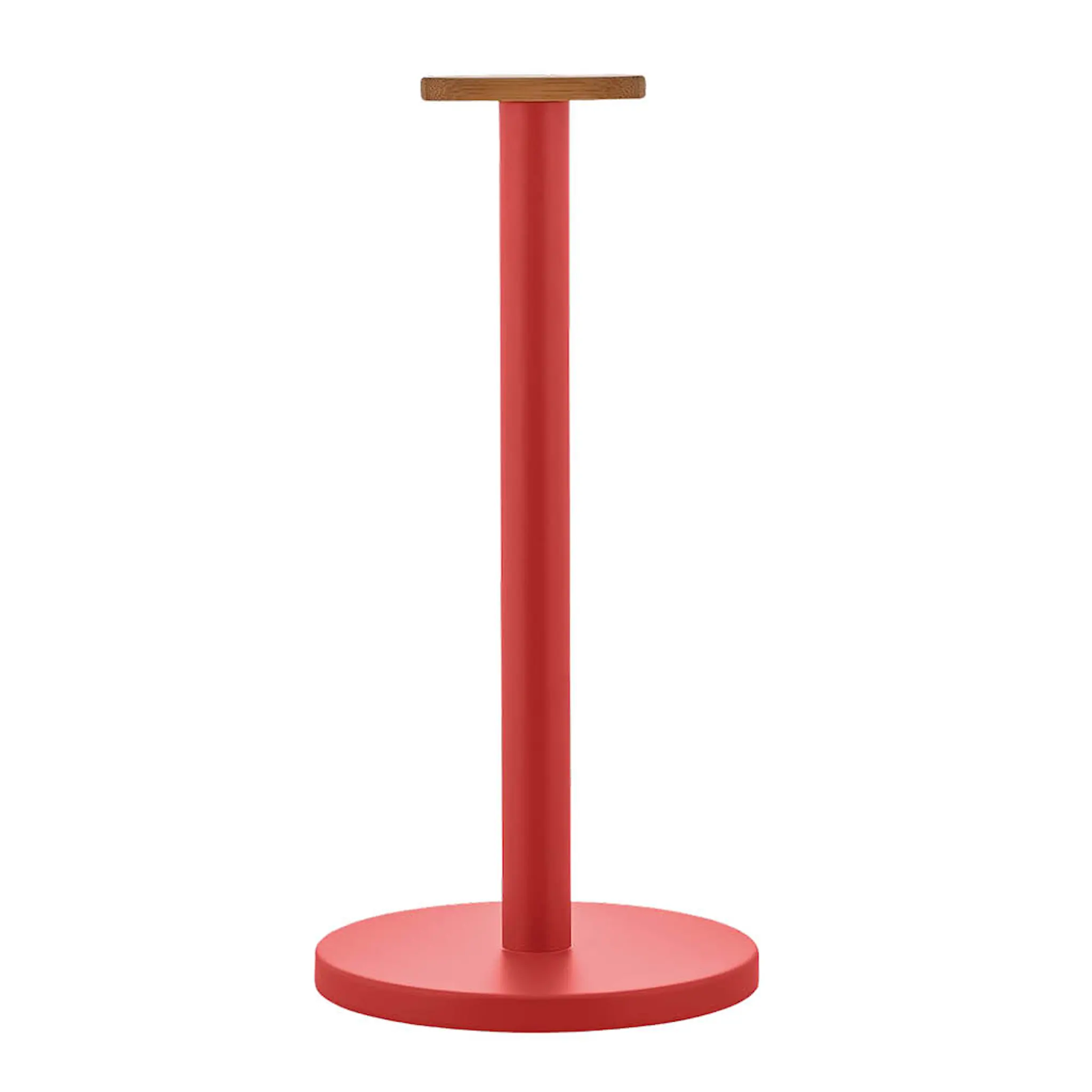 Alessi Mattina hushållspappershållare 33 cm röd/bambu